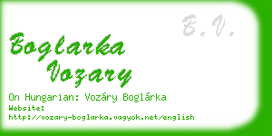boglarka vozary business card