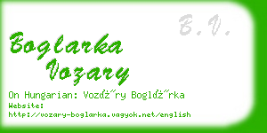 boglarka vozary business card